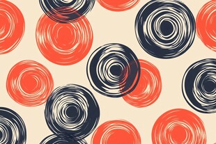 圆圈圆饼墙纸