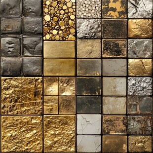 金色石头背景墙纸