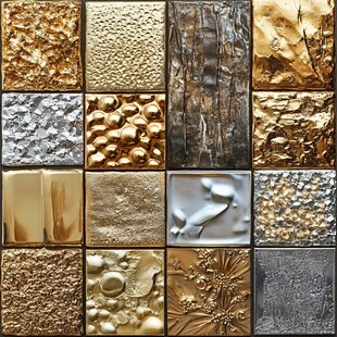 金属质感装饰素材