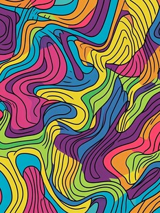 创意波纹弯曲活力