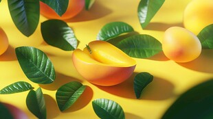 芒果包装插画
