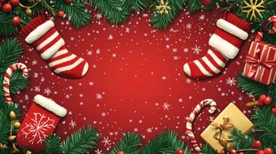 圣诞元素节日背景