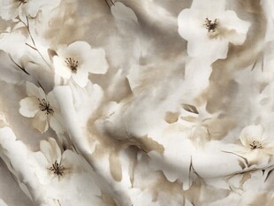 水彩花效果面料循环图