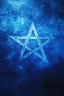 复古风男士五角星图片