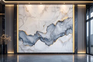 轻奢大理石背景墙