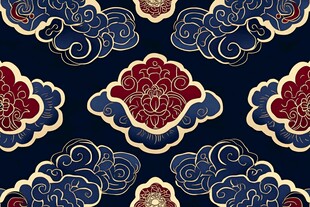 传统云纹清朝云纹循环