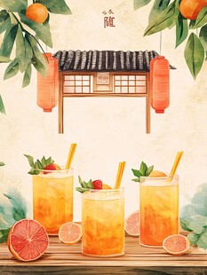 果饮插画