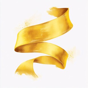 金色动感飘带