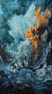 流体流彩装饰画