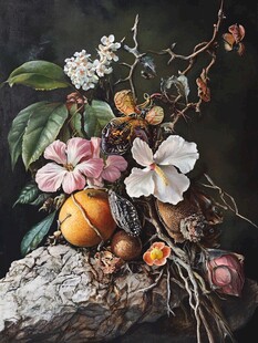 油画静物花卉