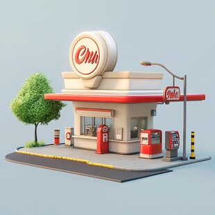加油站造型