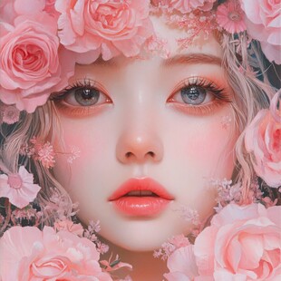 美妆少女美妆造型