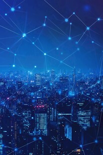 科技背景智慧城市