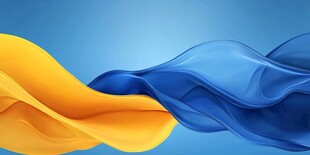 蓝色流动感背景