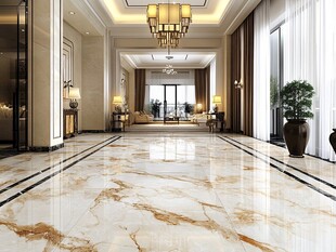 厅堂大理石地砖