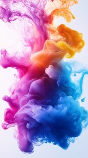 彩色烟雾晕染梦幻墨迹