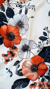 服装衣服布料纹理花卉