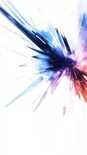 爆炸炫彩几何线