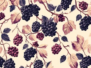 葡萄图案红葡萄