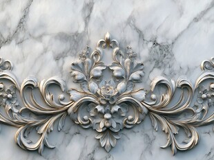 金色奢华浮雕装饰设计