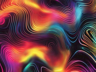 幻彩流体抽象线条背景