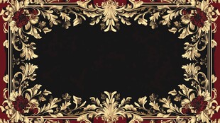 红金色欧式背景