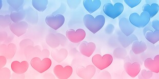 粉色爱心背景