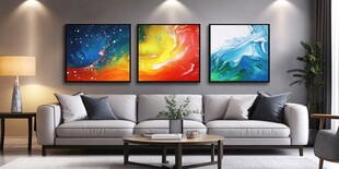 艺术流体无框画