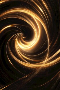 金色漩涡抽象素材