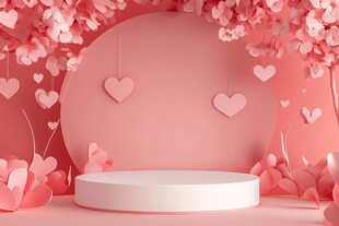 情人节粉色系美陈