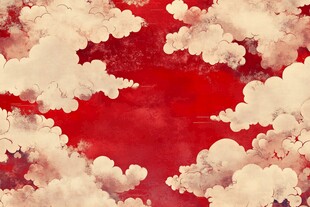 梦幻黑红色水彩背景