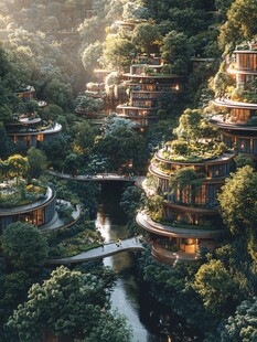 悬浮森林式建筑