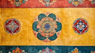 布达拉宫藻井彩绘