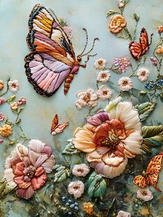 花蝴蝶壁画