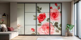 艺术玻璃推拉门