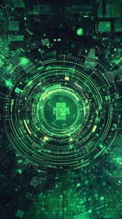 高端科技绿色背景