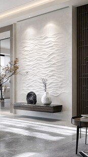 禅意线条背景墙装饰