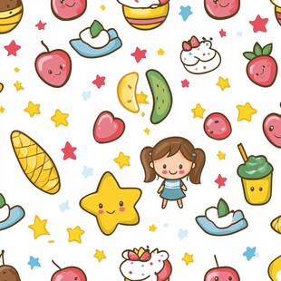 卡通水果图案