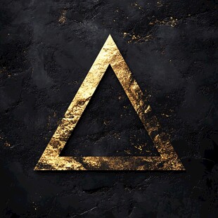 金字塔金色质感背景