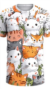 卡通猫衣服图案