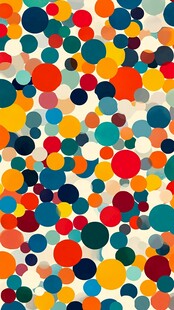 彩色圆点背景底纹