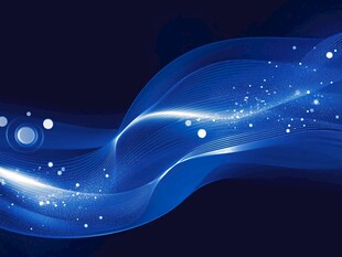 蓝色动感线条流线风格