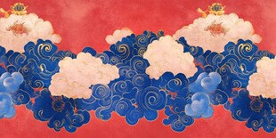 清朝云图高端云纹装饰