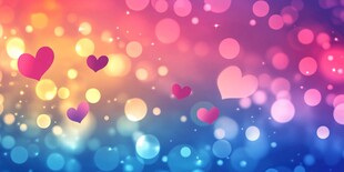 心动浪漫氛围背景