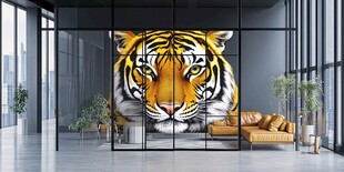 3d动物壁画背景墙