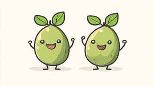 水果吉祥物形象设计