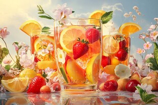 水果茶广告素材