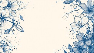 手绘花卉花卉背景