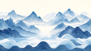 巨幅山水新中式山水