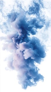 彩色烟雾晕染梦幻墨迹